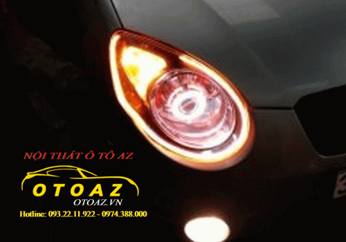 Đèn pha kia morning 2010 độ bi xenon và led mí | otoaz.vn