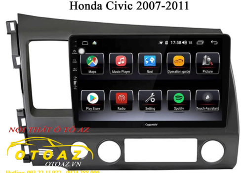 Màn-hình-android-gogamichi-civic-2007-2011