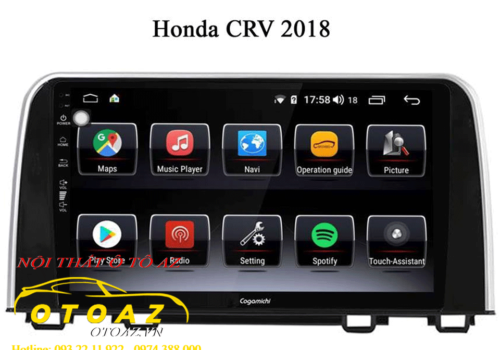 màn-hình-android-gogamichi-Honda-CRV-2018