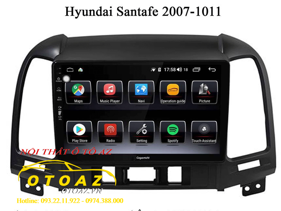 Màn-hình-android-Cogamichi-Hyundai-Santafe-2007-2011