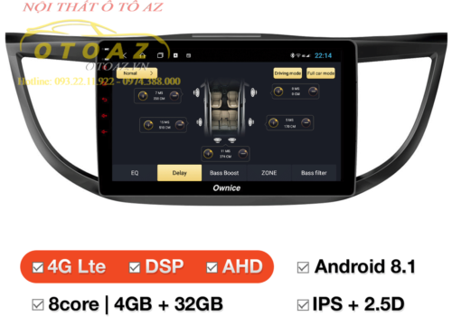 màn-hình-android-Ownice-C960-xe-honda-CRV-2012-2016