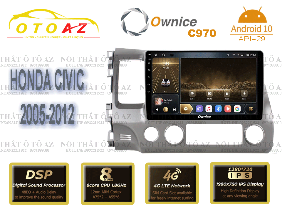 Màn-Hình-Ownice-C970-Xe-Civic-2005-2012