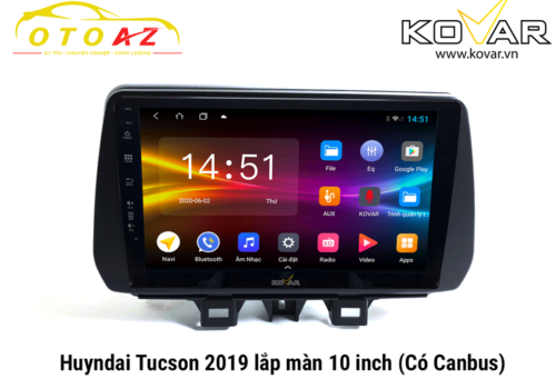 Màn-hình-android-Kovar cho xe Tucson 2019-2021
