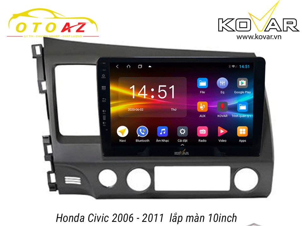 màn-hình-android-Kovar-Xe-Civic-2006-2011