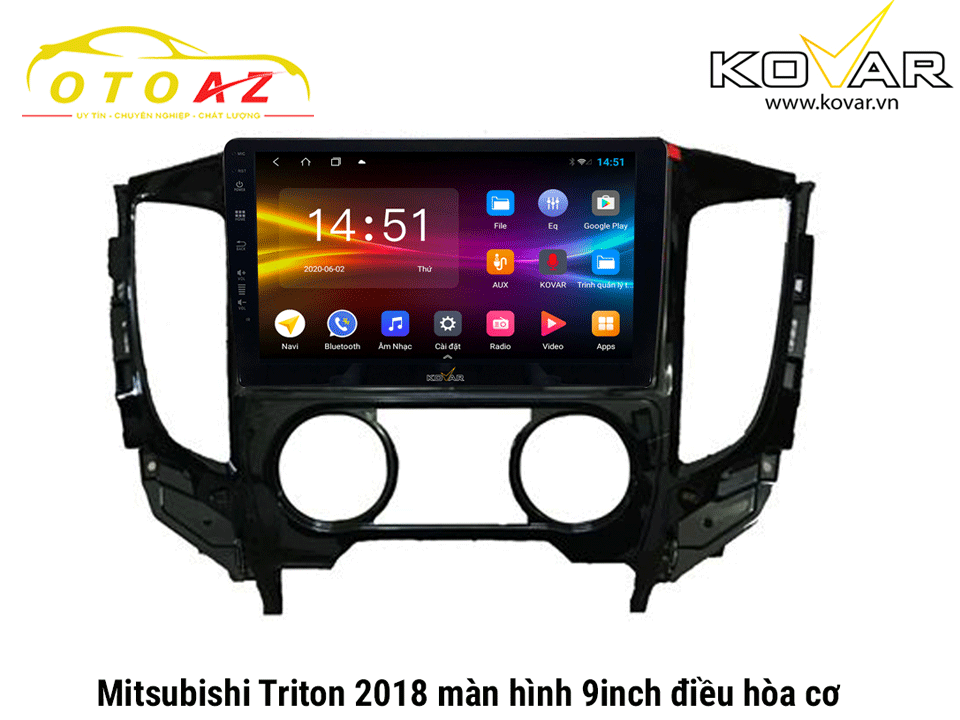 màn-hình-android-Kovar-cho-xe-Triton-2015-2021-cơ