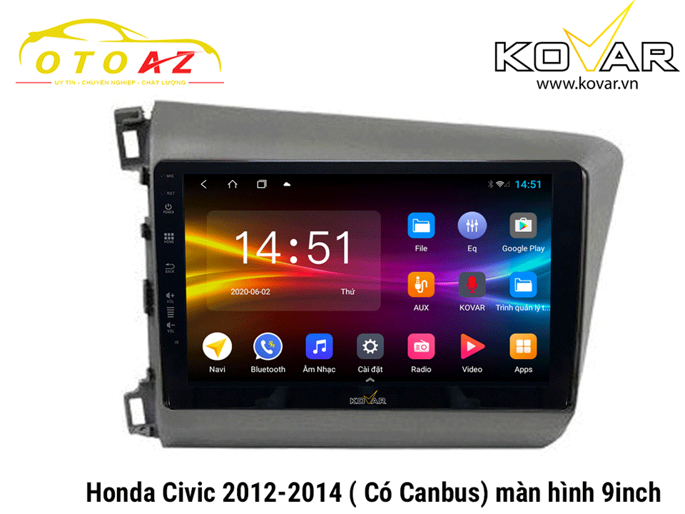 màn-hình-android-Kovar-xe-Civic-2012-2014