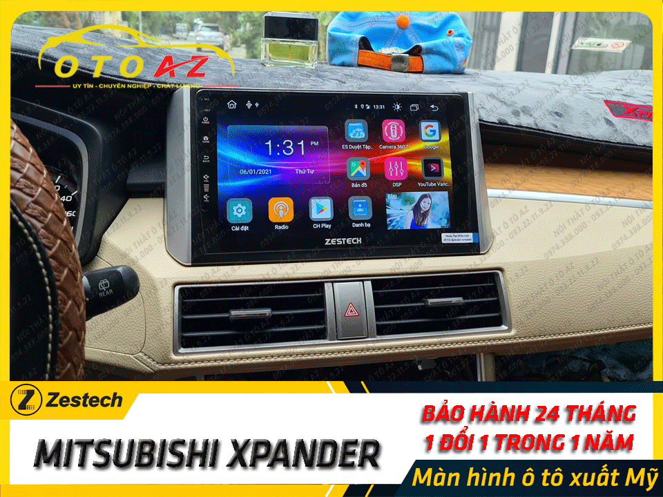 màn-hình-android-Zestech-xe-mitsubishi-Xpander